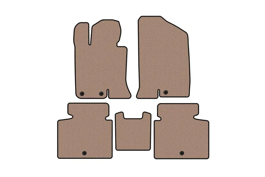Kia Optima 2010–2016 Rubberen automatten Carsuit V-2 (SD, beige) Foto 1