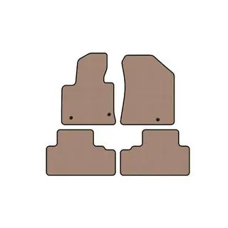 Rubberen automatten Carsuit (Beige)