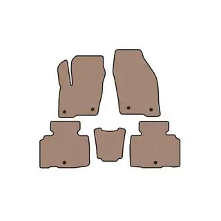 Rubberen automatten Carsuit (Beige)