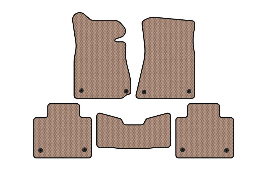 Lexus GS 2011–2020 Rubberen automatten Carsuit (2011-2015, SD, 2WD, beige) Image
