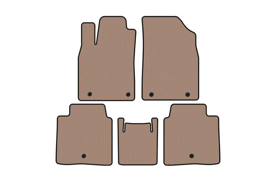 Lexus ES 2012–2018 Rubberen automatten Carsuit (SD, Hybrid, beige) Image