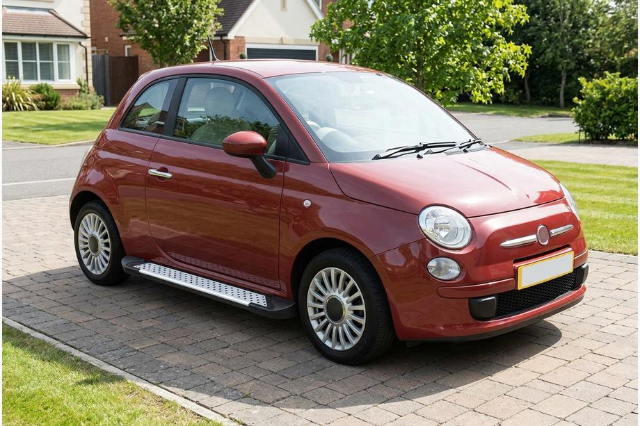 Fiat 500/500L 2013–2022 Side steps Allmond Grey (2 stuks, aluminium) Image
