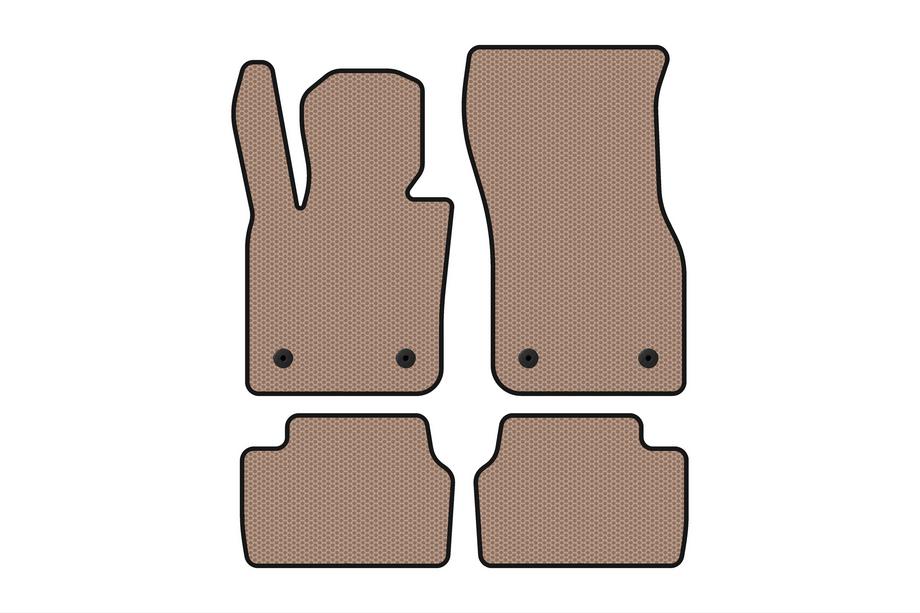 Mini Cooper F55/56/57 2014–2023 Carsuit rubberen automatten (voor F55, 5-deurs, beige) Foto 1