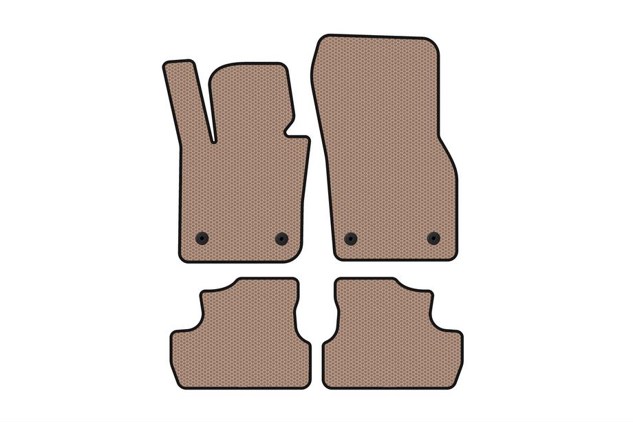 Mini Cooper F55/56/57 2014–2023 Rubberen vloermatten Carsuit (voor S F56, beige) Image