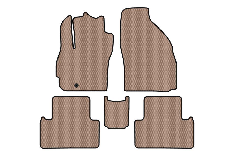 Mazda 5 2005–2009 Rubberen automatten Carsuit (2 rijen, 7-zits, beige) Image