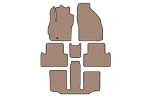 Mazda 5 2005–2009 Rubberen automatten Carsuit (3 rijen, 7-zits, beige) foto 1