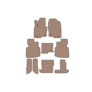 Rubberen automatten Carsuit (3 rijen, 7-zits, beige) foto 1
