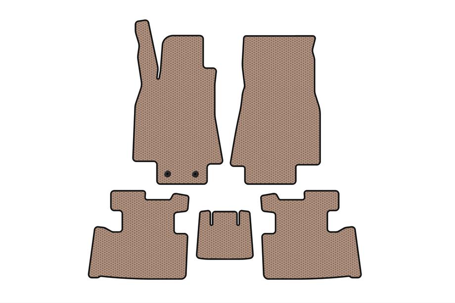 Mercedes A-class W169 2004–2012 Rubberen automatten Carsuit (2004-2008, HB, 5-deurs, beige) Image