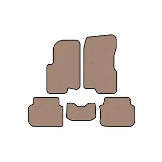 Rubberen automatten Carsuit (2003-2007, Forfour, Beige) Smart 1998–2007 foto 1