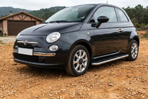 Fiat 500/500L 2013–2022 Maydos V1 zijtreden (set 2 stuks, aluminium + RVS) foto 1