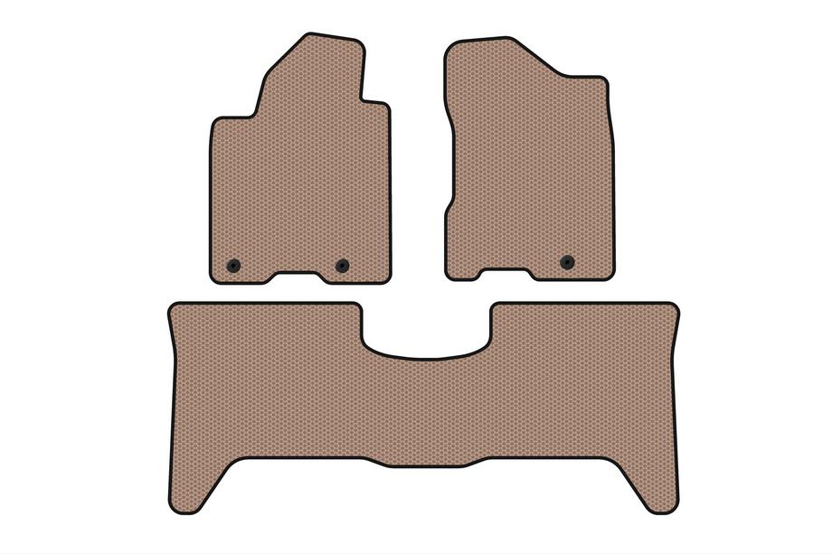 Nissan Armada 2003–2015 Carsuit rubber automatten voor interieur (2 rijen, 2003-2008, Beige) Image