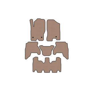 Rubberen automatten Carsuit V1 (3 rijen, beige, 2010-2014) Nissan Pathfinder R51 2005–2014 foto 1