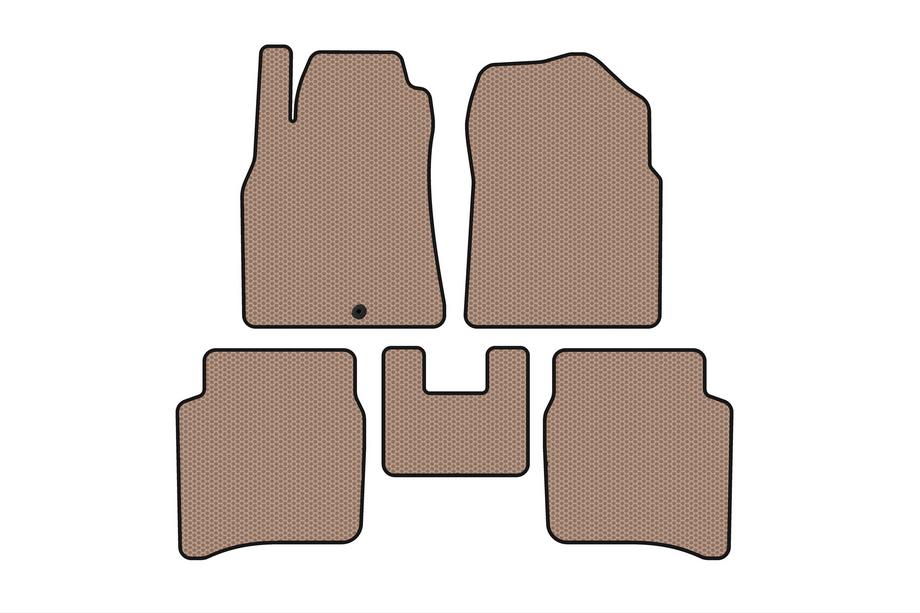 Nissan Primera P12 2002–2007 Rubberen automatten Carsuit (SD, beige) Foto 1