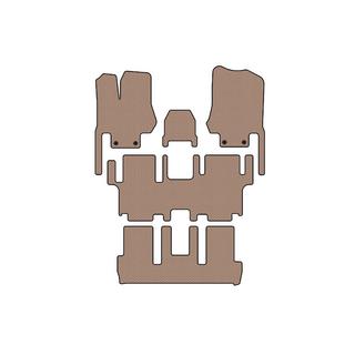 Rubberen automatten Carsuit (3 rijen, 7-zits, beige) foto 1
