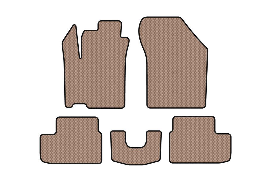Opel Agila 2007–2015 Rubberen automatten Carsuit (HB, beige) Image