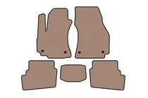 Opel Zafira A 1998–2005 Rubberen automatten Carsuit (2 rijen, 2003-2005, 7-zits, beige) foto 1