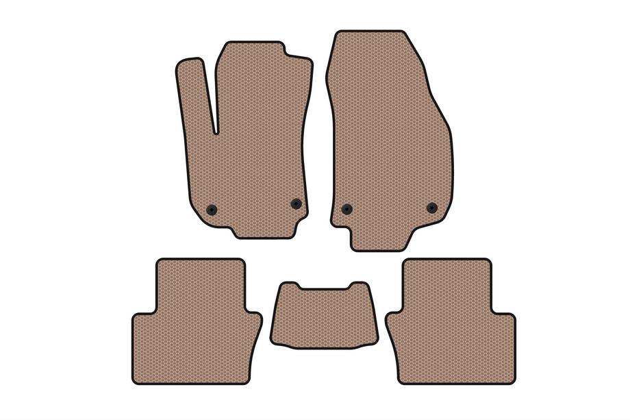 Opel Zafira B 2005–2011 Rubberen automatten Carsuit (2 rijen, beige) Image