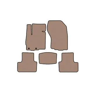 Rubberen automatten Carsuit (Beige) foto 1