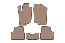Peugeot 207 2006–2014 Rubberen automatten Carsuit (HB, 5-deurs, beige) foto 1