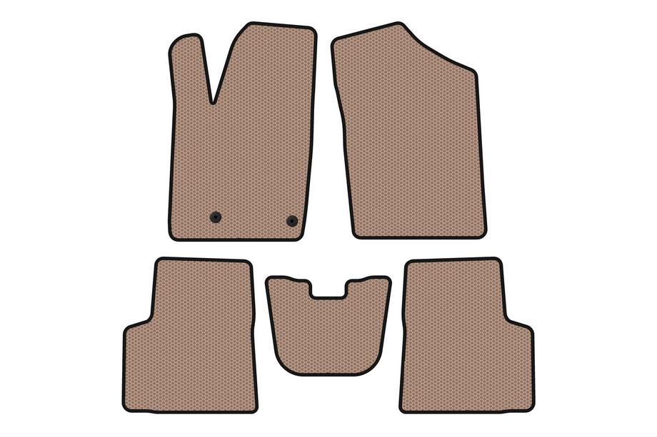 Peugeot Partner 1996–2008 Rubberen automatten Carsuit (Beige) Foto 1