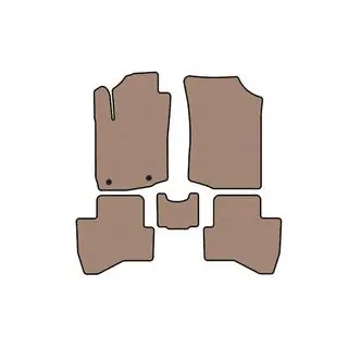Rubberen automatten Carsuit (HB, beige)
