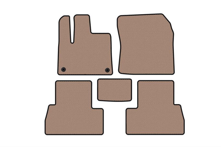 Peugeot Partner/Rifter 2019– Rubberen automatten Carsuit (lange wielbasis, beige) Foto 1