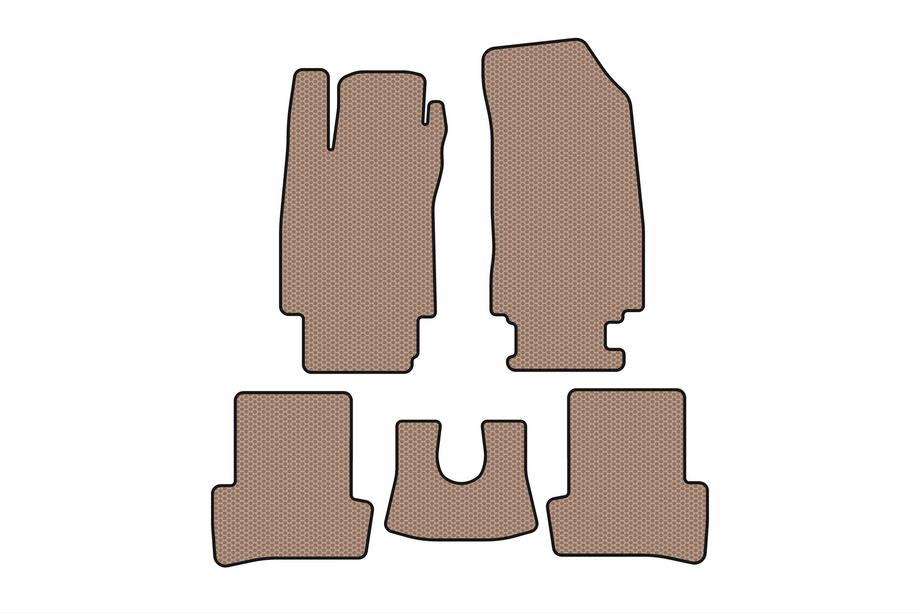 Renault Clio III 2005–2012 Rubberen automatten Carsuit (Beige) Image
