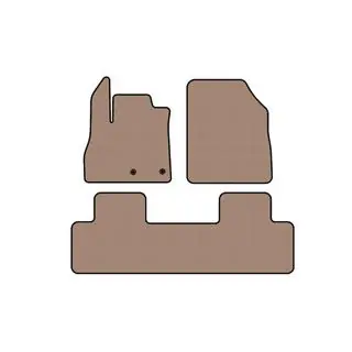 Rubberen automatten Carsuit (5-zits, beige) foto 1
