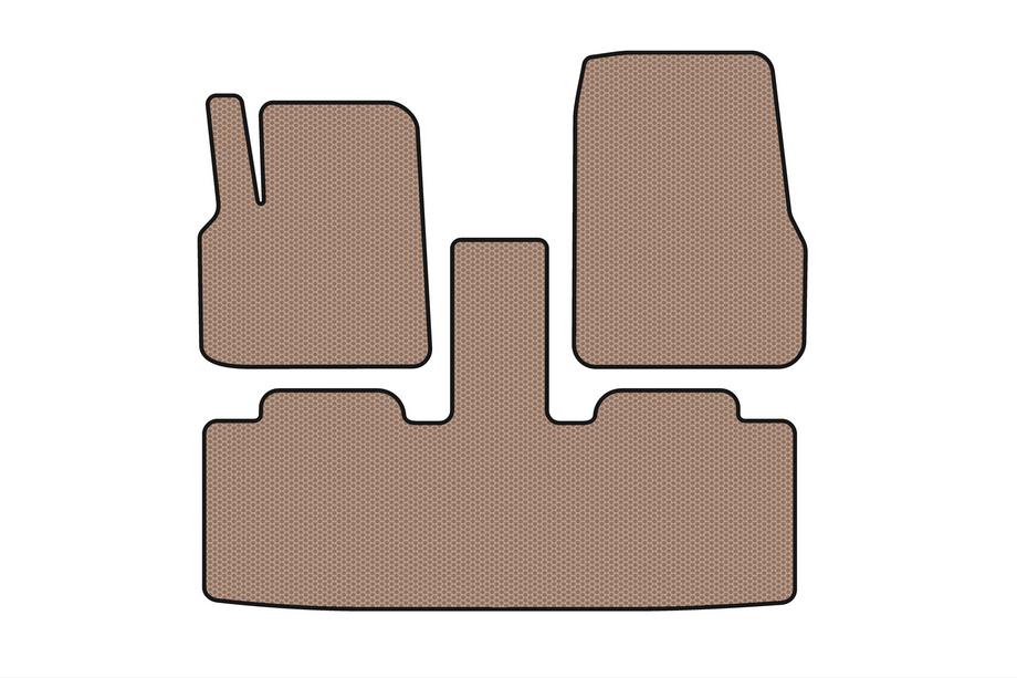 Renault Espace 2002–2014 Rubberen automatten Carsuit (2 rijen, 7-zits, beige) Foto 1