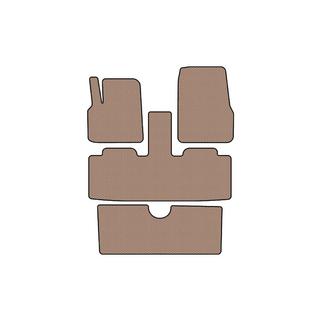 Rubberen automatten Carsuit (3 rijen, 7-zits, beige) foto 1