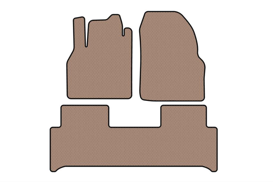 Renault Scenic/Grand 2003–2009 Rubberen automatten Carsuit (Beige) Image
