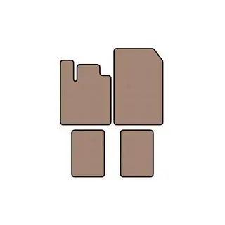 Rubberen automatten Carsuit (Beige) foto 1