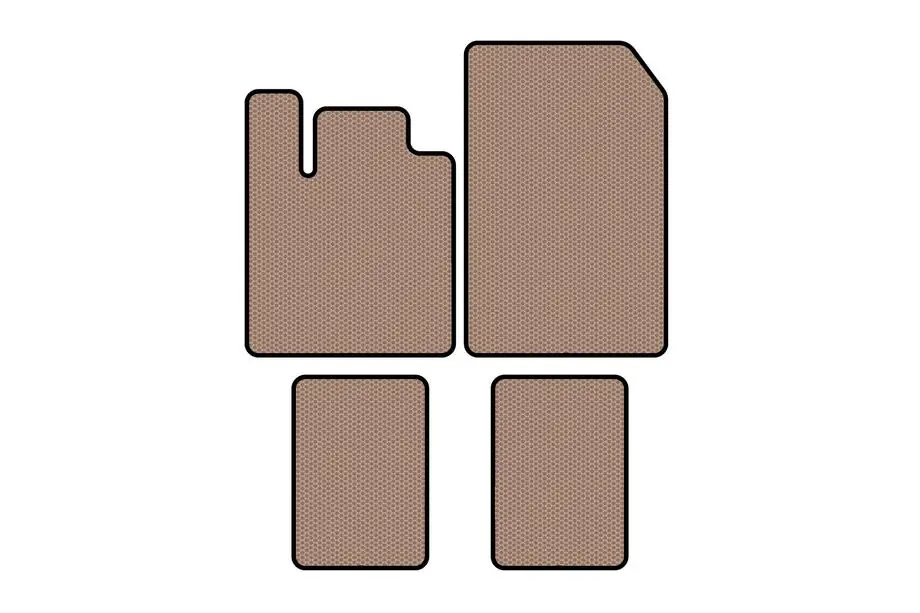 Renault Twingo 2007–2014 Rubberen automatten Carsuit (Beige) Foto 1