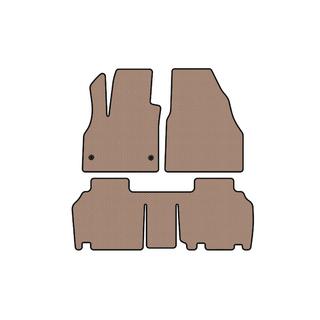 Rubberen automatten Carsuit (2 rijen, 5-deurs/7-zits, beige) Renault Kangoo 2008–2020 foto 1
