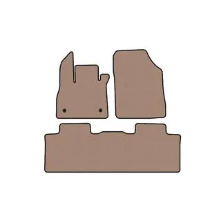 Rubberen automatten Carsuit (5-zits, beige)