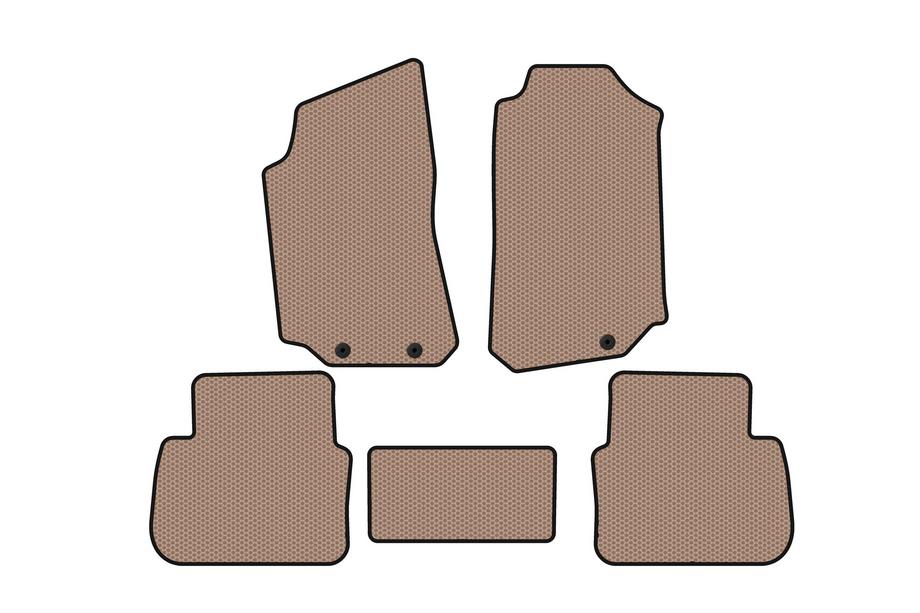 Saab 9-5 1997–2010 Rubberen automatten Carsuit (Beige) Foto 1