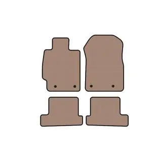 Rubberen automatten Carsuit (Coupé, beige)