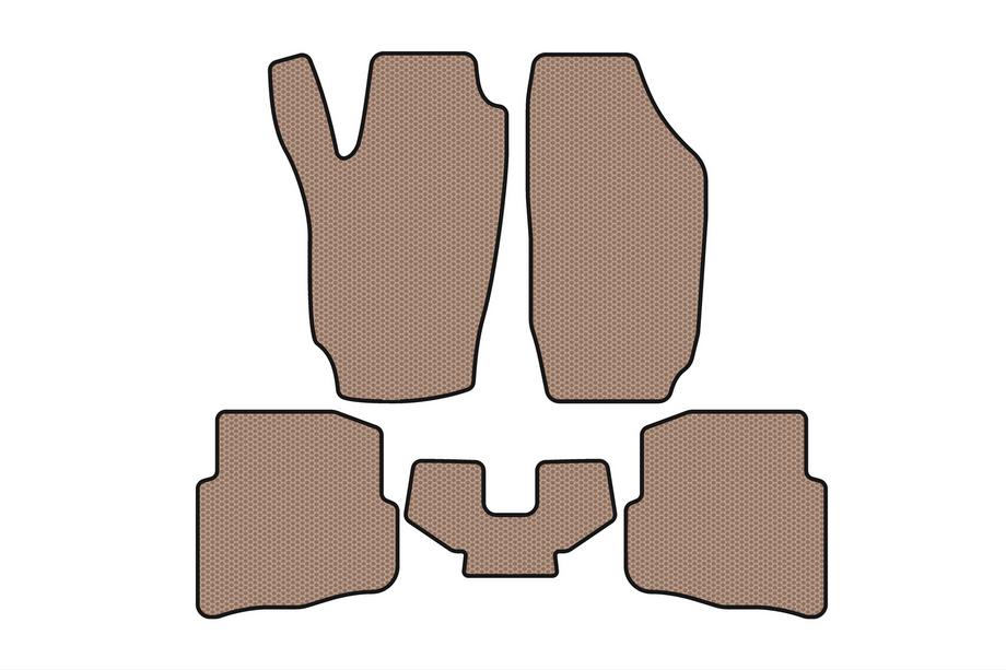 Seat Ibiza 2002–2009 Rubberen automatten Carsuit (Beige) Image