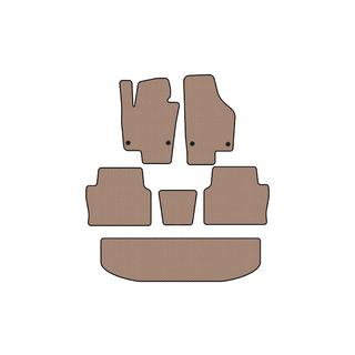 Carsuit rubberen automatten voor het interieur (3 rijen, beige) foto 1