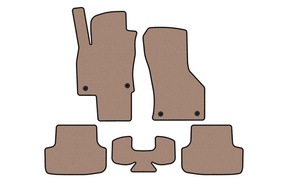 Seat Leon 2013–2020 Rubberen automatten Carsuit (Beige) Foto 1