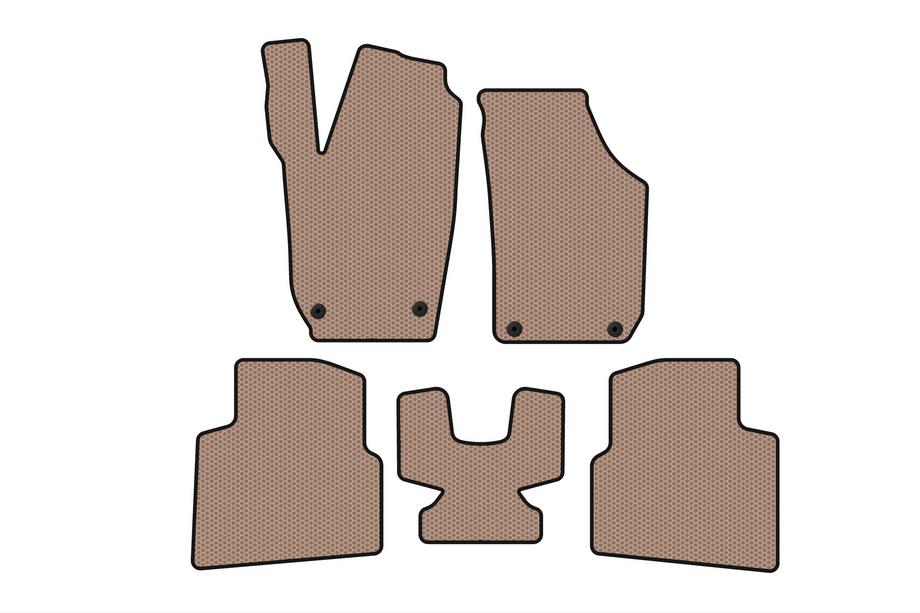 Skoda Roomster 2006–2015 Rubberen automatten Carsuit (Beige) Image