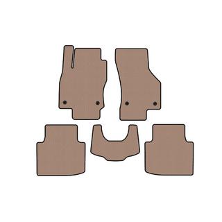 Carsuit rubberen automatten voor het interieur (met pootafdruk, beige) foto 1