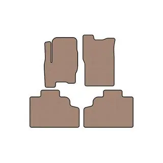 Rubberen automatten Carsuit (Beige)