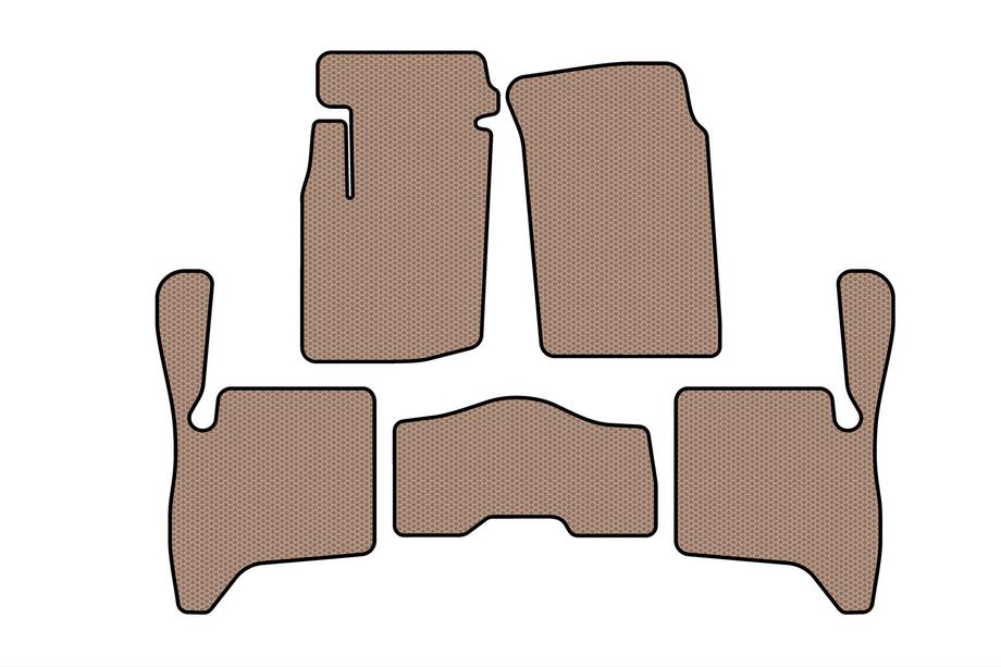 Suzuki Vitara 1998–2006 Rubberen automatten Carsuit (3-deurs, beige) Image