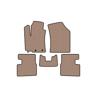 Rubberen automatten Carsuit (HB, 5-deurs, beige) foto 1