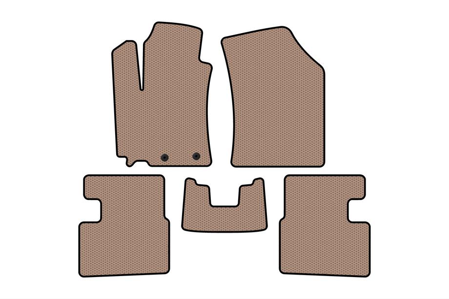 Suzuki Swift 2010–2017 Rubberen automatten Carsuit (HB, 5-deurs, beige) Foto 1