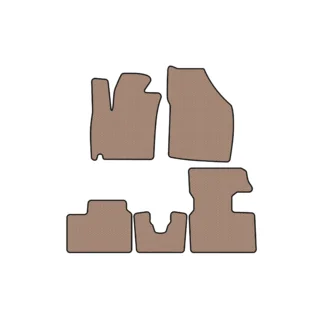 Carsuit rubberen automatten (2016-2020, HB, beige)