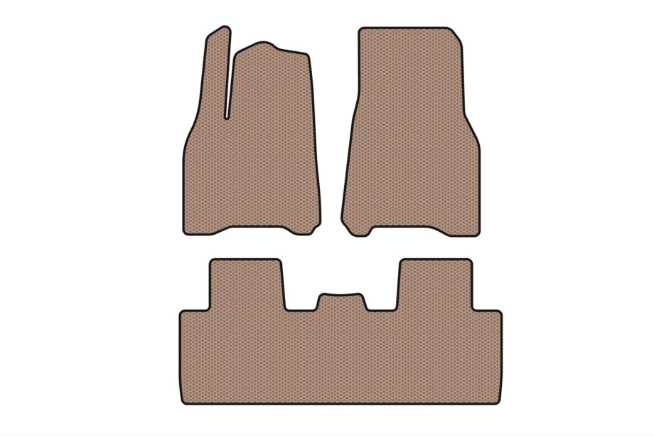 Tesla Model Y 2020– Rubberen automatten Carsuit (2020-2024, beige) Image