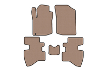Toyota Aygo 2007–2014 Rubberen automatten Carsuit (2007-2009, HB, 3-deurs, beige) foto 1