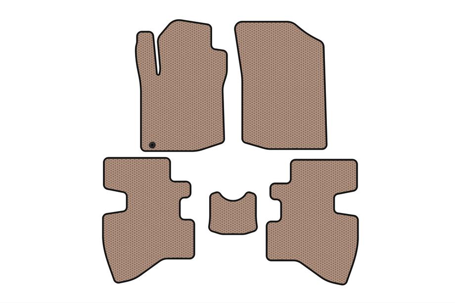 Toyota Aygo 2007–2014 Rubberen automatten Carsuit (2007-2009, HB, 3-deurs, beige) Image